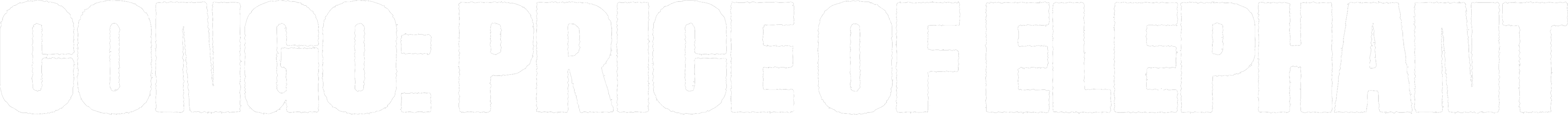 logo Kongo: Cena slona